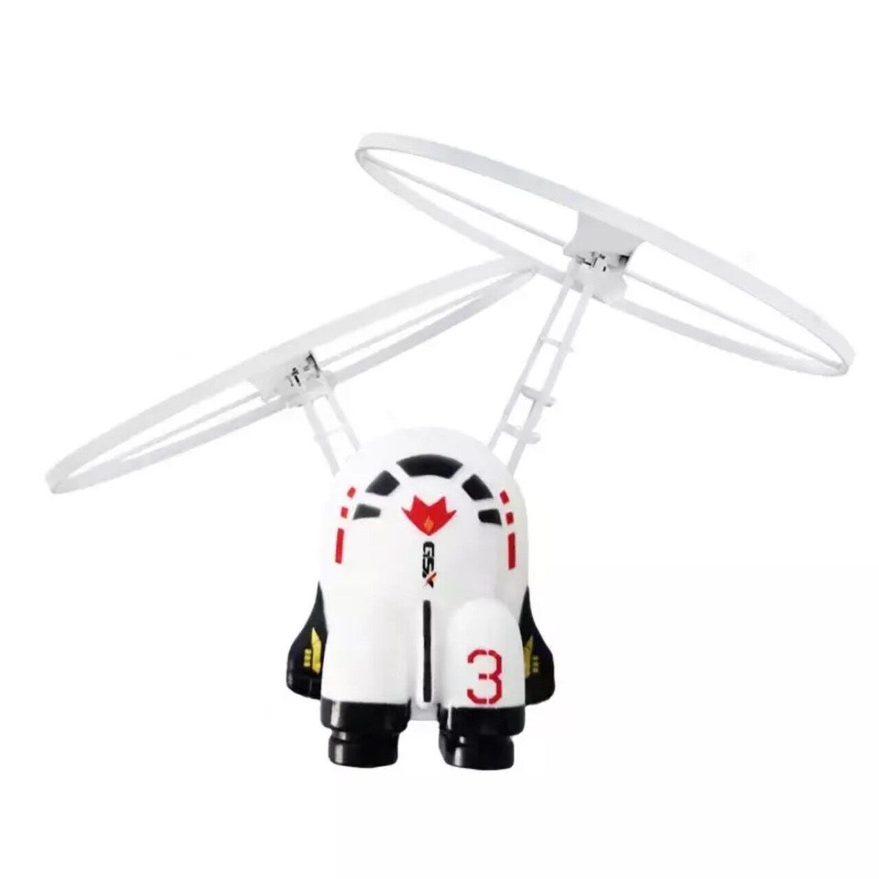 Kitcheniva Spaceman Flying Toys Hand Operated Drones With LED Light Rechargeable